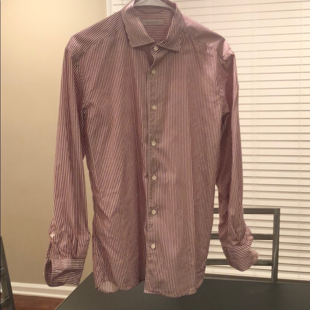 Ermennegildo Zegna Large Button Down Striped Shirt